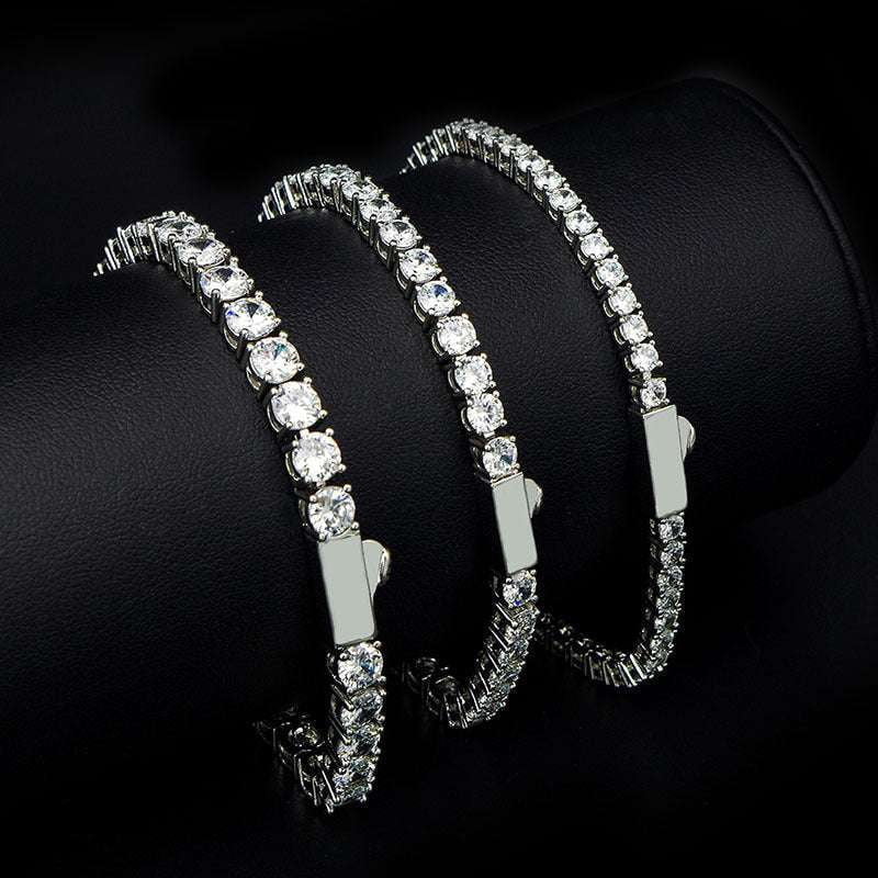 rhinestone hip hop, sparkling jewelry accessory, trendy fashion bracelet - available at Sparq Mart