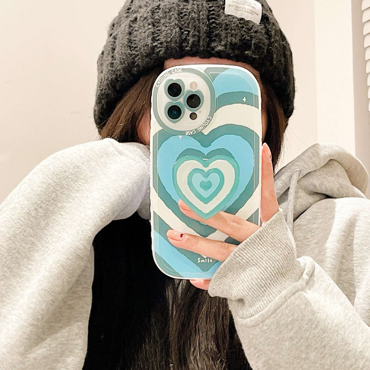 Couple Phone Cover, iPhone Silicone Holder, Silicone Heart Case - available at Sparq Mart