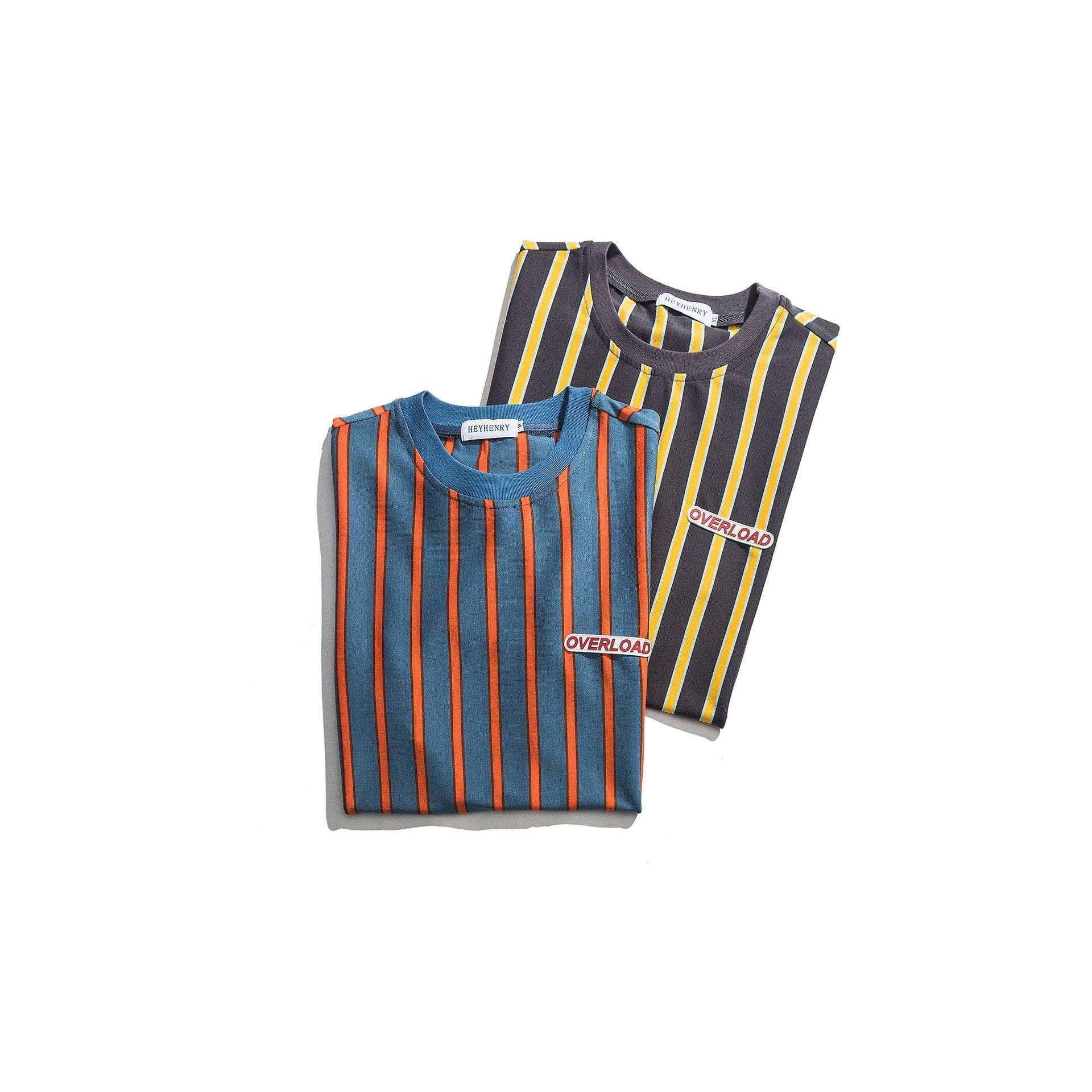 Casual Stripe Shirt, Striped Summer Tee, Vertical Stripe Top - available at Sparq Mart