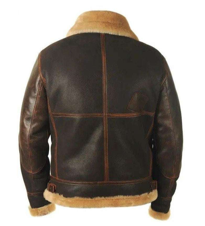 Brown Fashionable Winter Jacket, Men's Casual Winter Coat, Stylish Winter PU Jacket - available at Sparq Mart