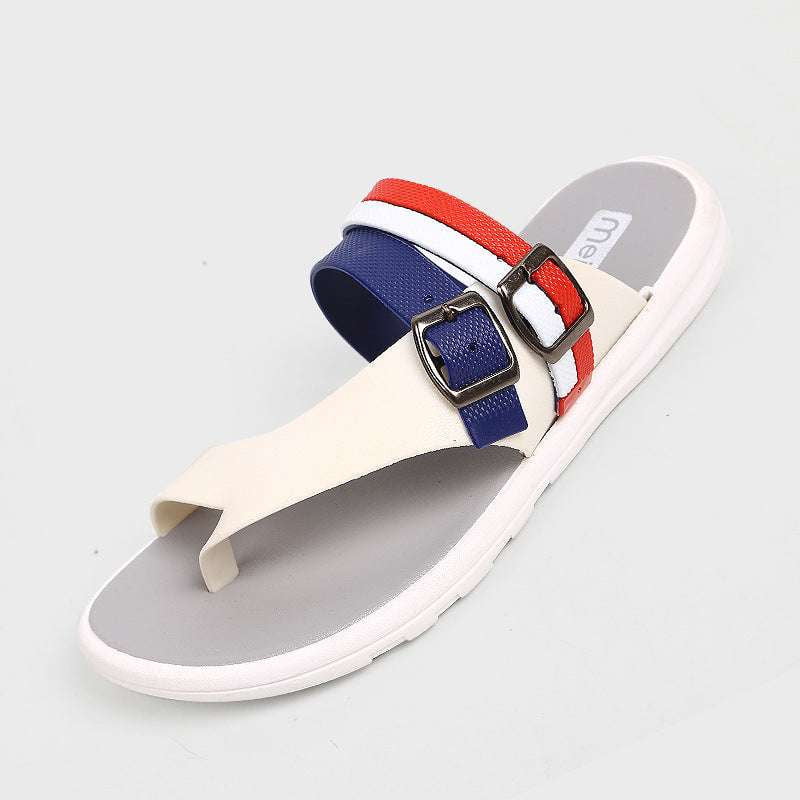 Casual Men's Slides, Durable PVC Slippers, Summer Comfort Sandals - available at Sparq Mart