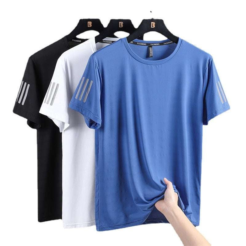 Comfortable Casual Wear., Quick Drying Summer Tee, Thin Ice Silk T-shirt - available at Sparq Mart