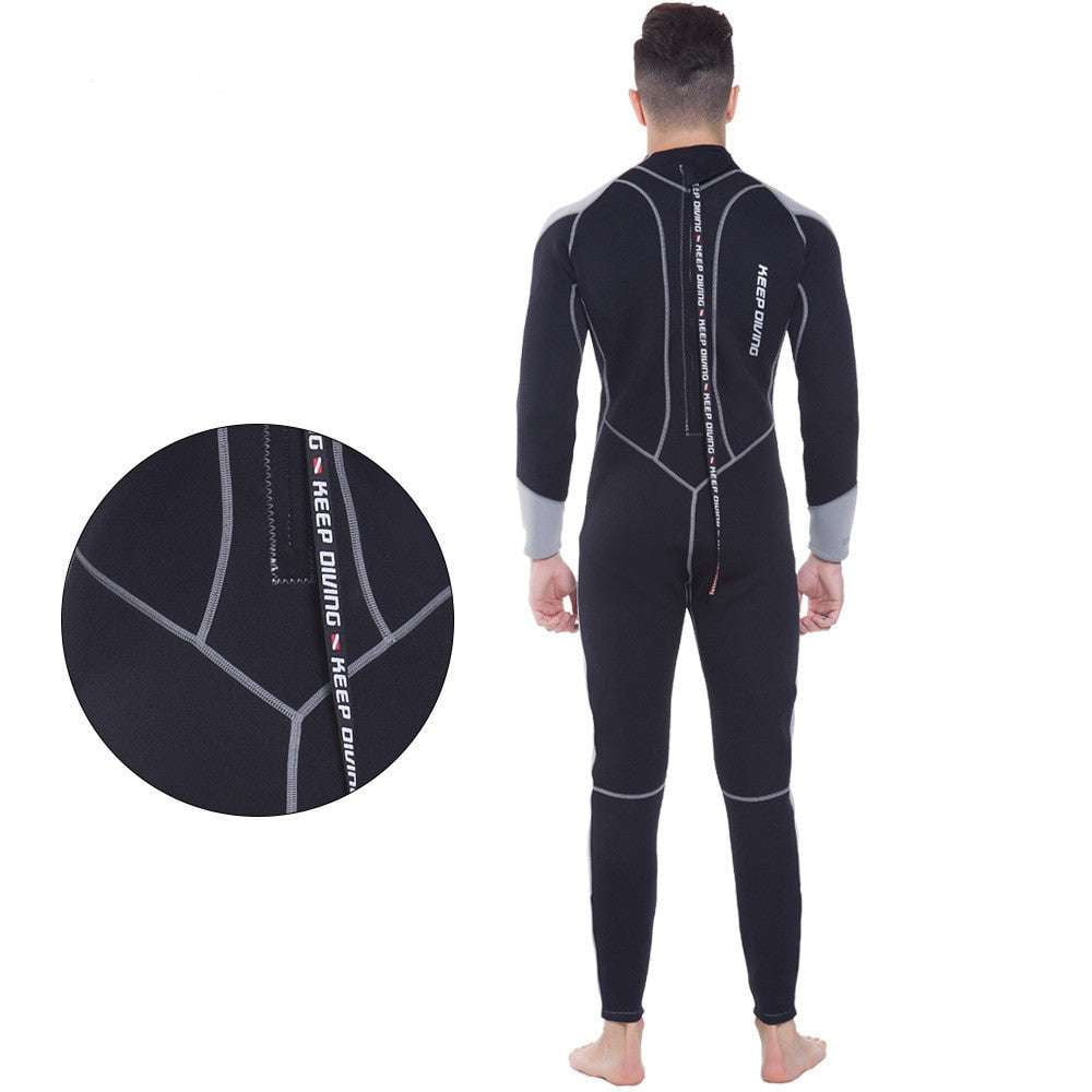 durable one-piece wetsuit, sun protection swimsuit, thermal swimwear winter - available at Sparq Mart