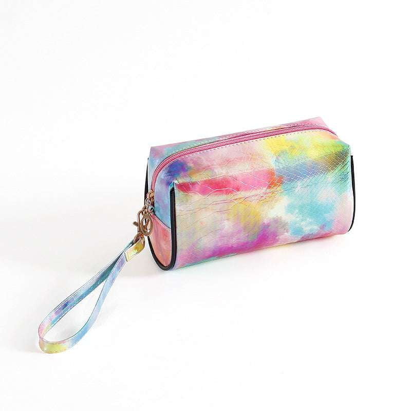 Durable Beauty Organizer, Tie-Dye Cosmetic Bag, Waterproof Makeup Case - available at Sparq Mart