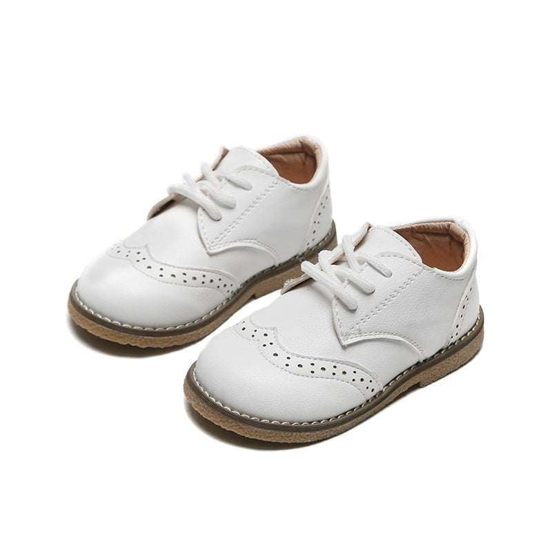 kids leather shoes, retro children's sneakers, soft sole footwear - available at Sparq Mart