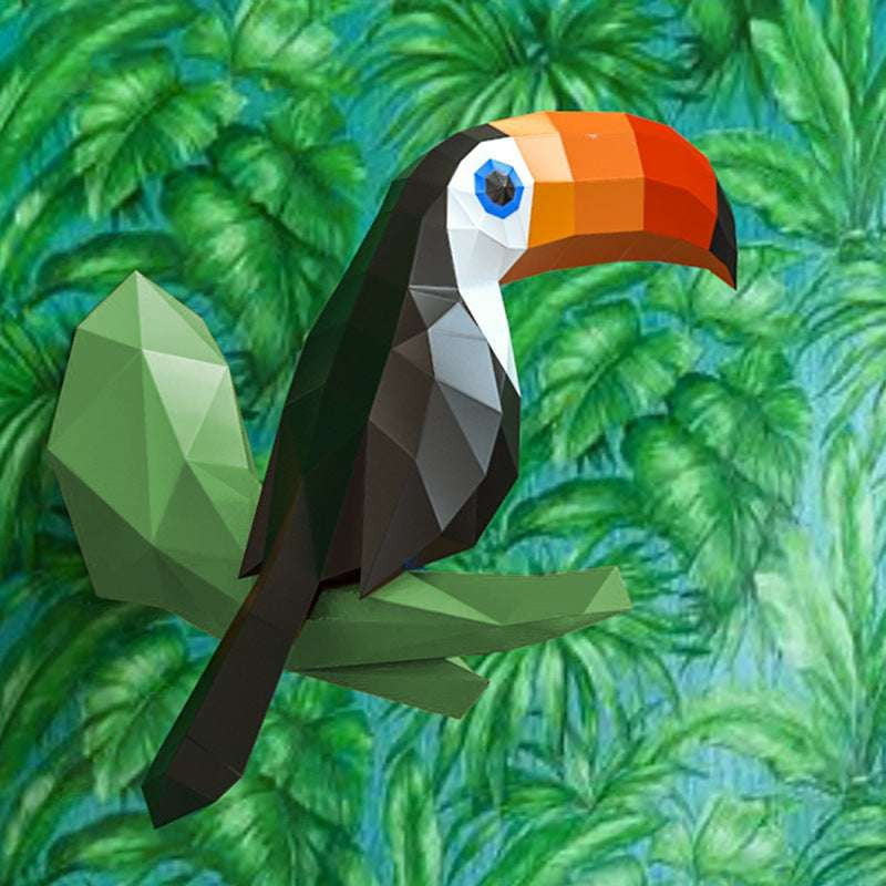 Colorful Origami Bird, DIY Paper Toucan, Toucan Origami Kit - available at Sparq Mart