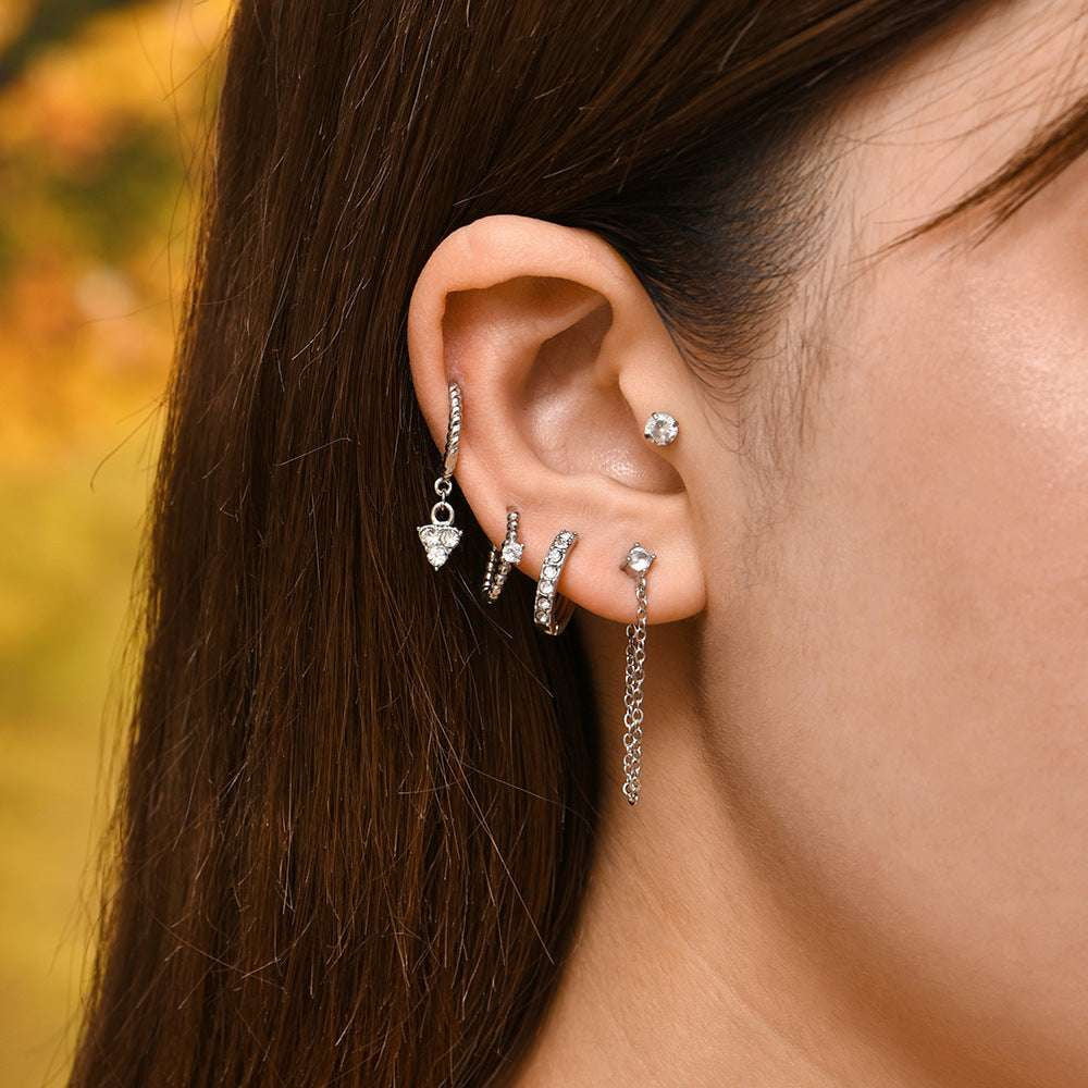 Alloy Earrings Fashion, Online Earrings Boutique, Trendy Earrings Set - available at Sparq Mart