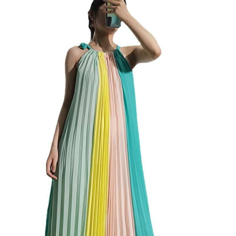 High Waist Fashion, Sleeveless Women's Clothing, Stylish Chiffon Skirt - available at Sparq Mart