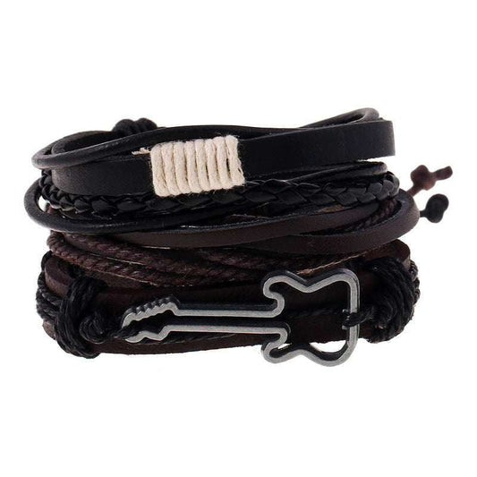 Fashionable Bracelet Designs, Handcrafted Unisex Bracelets, Multi-layer Leather Bracelet - available at Sparq Mart