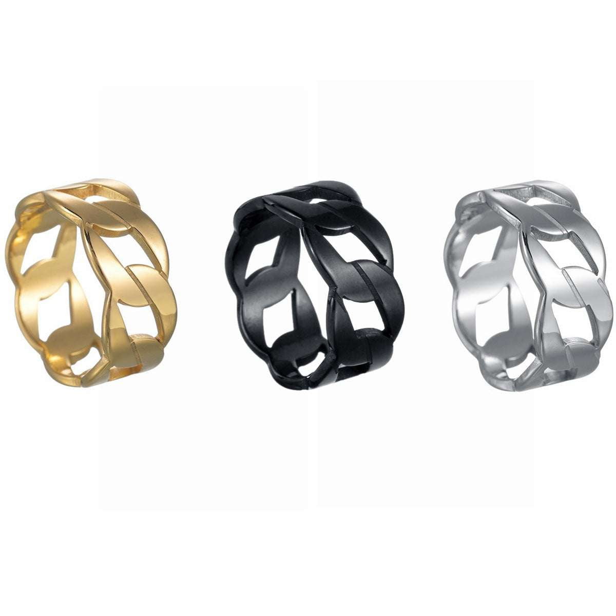 Fashionable Finger Ring, Laser Cut Jewelry, Stainless Steel Ring - available at Sparq Mart