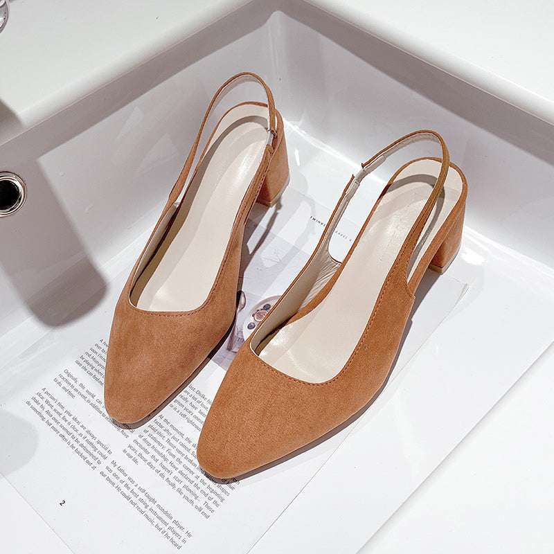 Trendy Summer Chunky Heel Shoes - available at Sparq Mart