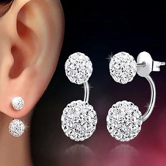 Chic White Earrings, Elegant Fashion Earrings, Trendy Stud Earrings - available at Sparq Mart