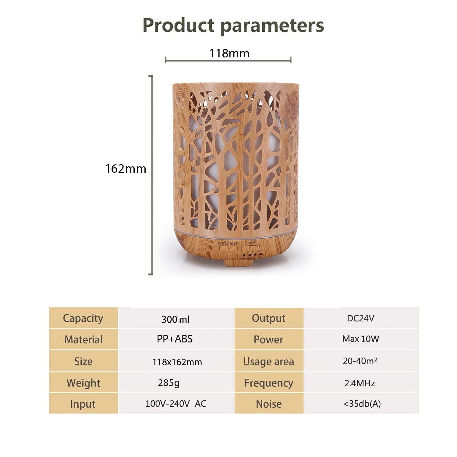 Aroma Diffuser Variety, Essential Oil Purifier, Wood Grain Diffuser - available at Sparq Mart