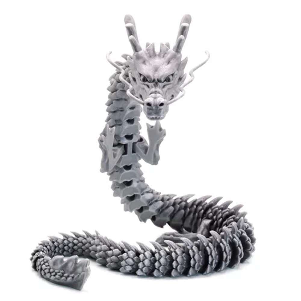 3D Dragon Sculpture, Articulated Dragon Toy, PLA Printed Collectible - available at Sparq Mart