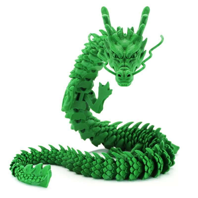 3D Dragon Sculpture, Articulated Dragon Toy, PLA Printed Collectible - available at Sparq Mart