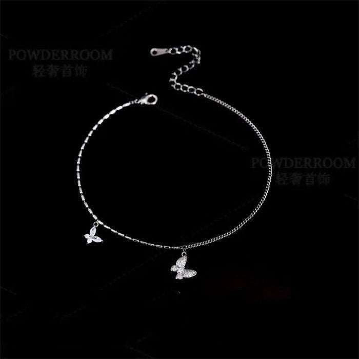 Butterfly Anklet Jewelry, Elegant Anklet Accessory, Luxury Anklet Design - available at Sparq Mart