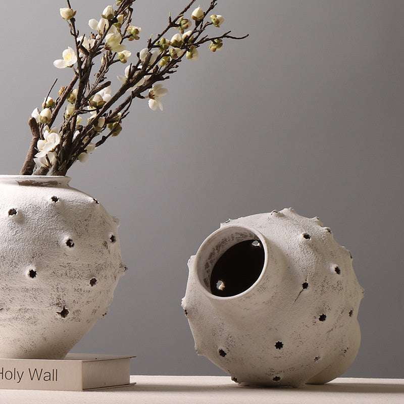 Ceramic Art Vases, Decorative Desktop Pottery, Modern Vase Decor - available at Sparq Mart