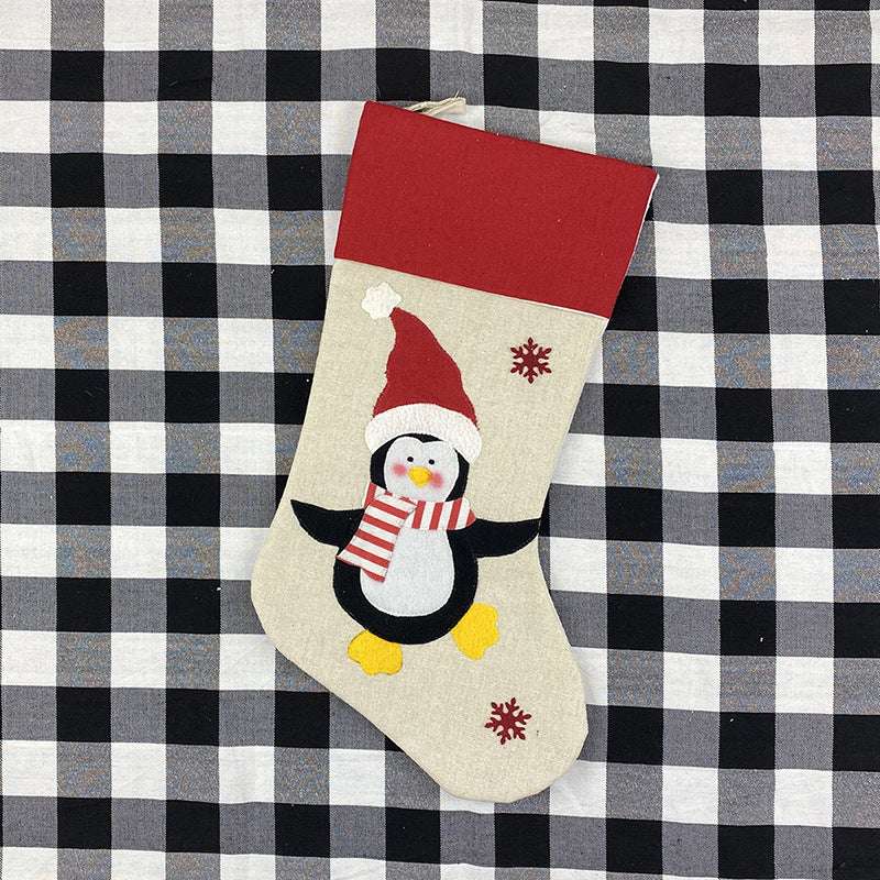 Christmas stocking, creative holiday decor, Santa gift bag - available at Sparq Mart