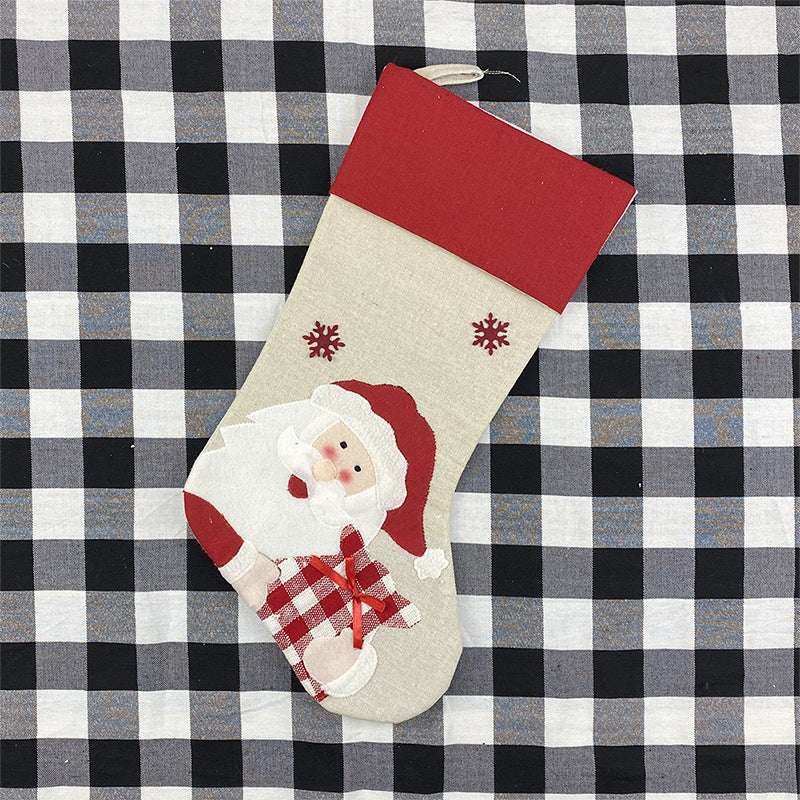 Christmas stocking, creative holiday decor, Santa gift bag - available at Sparq Mart