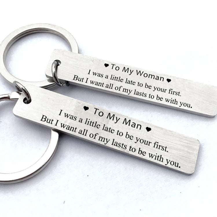 Fashion Key Pendant, Stainless Steel Keyring, Unique Couple Gifts - available at Sparq Mart