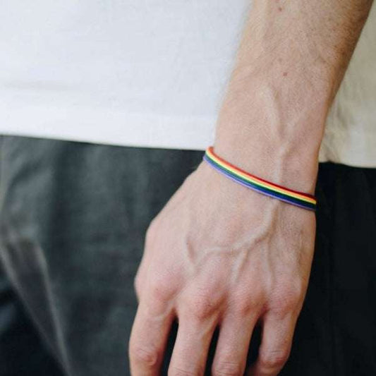 Hand-Woven Bracelets, Rainbow Color Bracelets, Vintage Bracelets - available at Sparq Mart