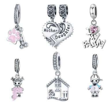 Sparkling Pink Diamonds, Unique Diamond Accessories, Women's Charm Pendants - available at Sparq Mart