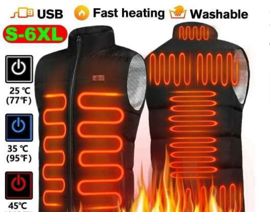 Heated Vest Men, Smart Warming Apparel, USB Thermal Vest - available at Sparq Mart