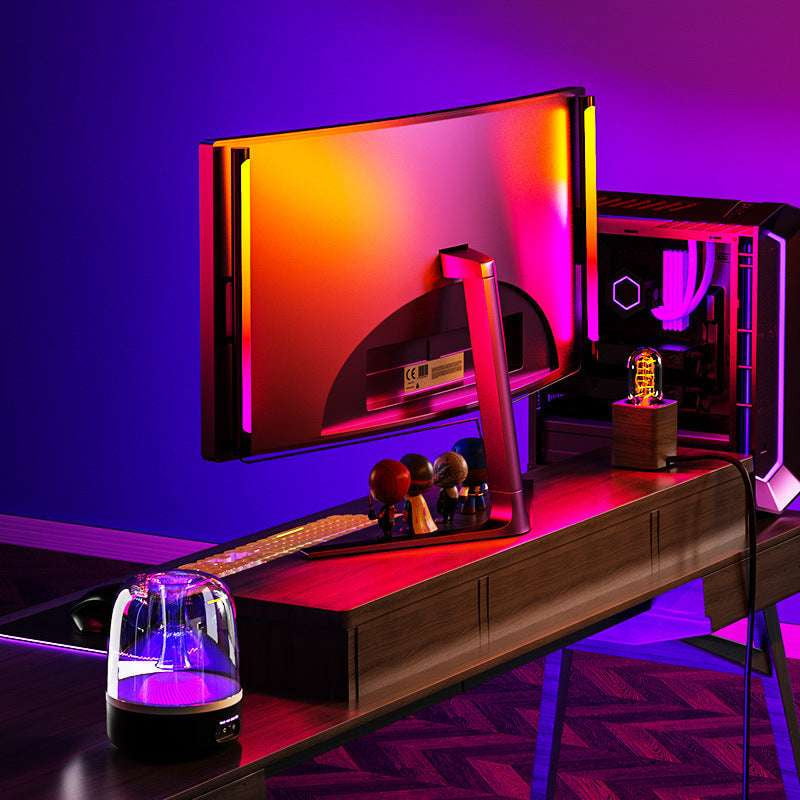 Desktop rhythm lamp, Gaming room ambiance, USB mood lighting - available at Sparq Mart