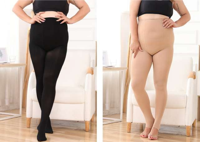 comfortable velvet stockings, fashionable plus size stockings, Velvet stockings large size - available at Sparq Mart