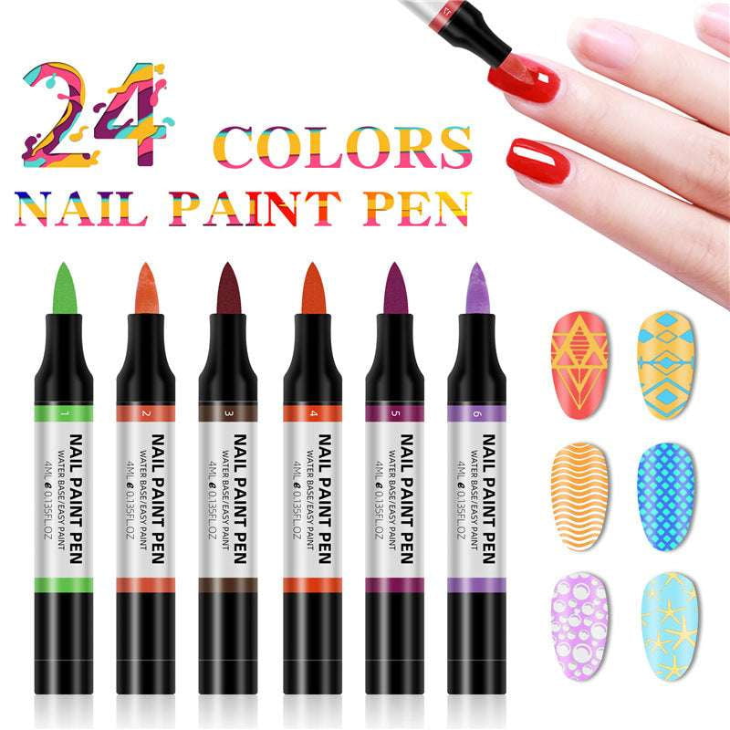 Flower Nail Design, Nail Art Pens, Water-Based Polish - available at Sparq Mart