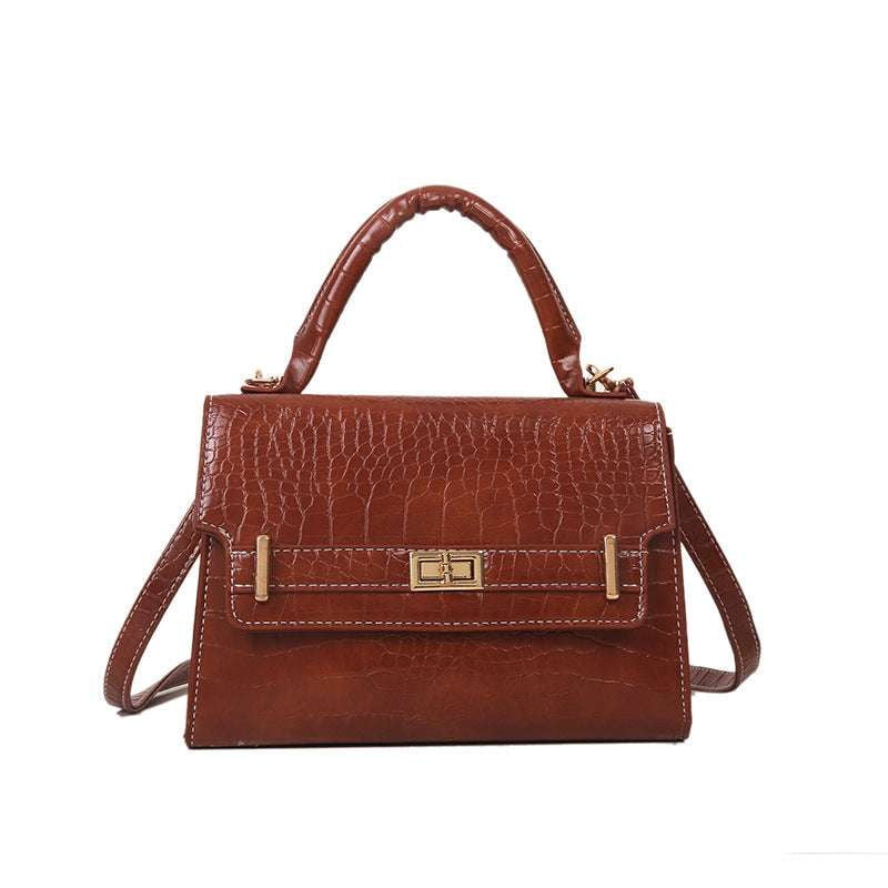 Classic Crossbody Bag, Textured Shoulder Bag, Vintage Messenger Bag - available at Sparq Mart