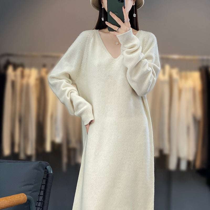 Casual Sweater Dress, Cozy Sweater Dress, Ladies Knit Dress - available at Sparq Mart