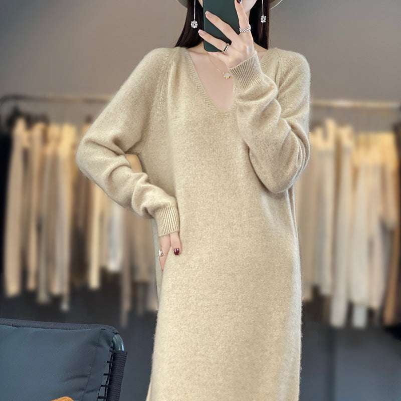 Casual Sweater Dress, Cozy Sweater Dress, Ladies Knit Dress - available at Sparq Mart