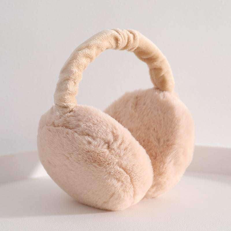 Plush Windproof Earmuffs, Solid Color Earmuffs, Warm Earmuffs Women - available at Sparq Mart