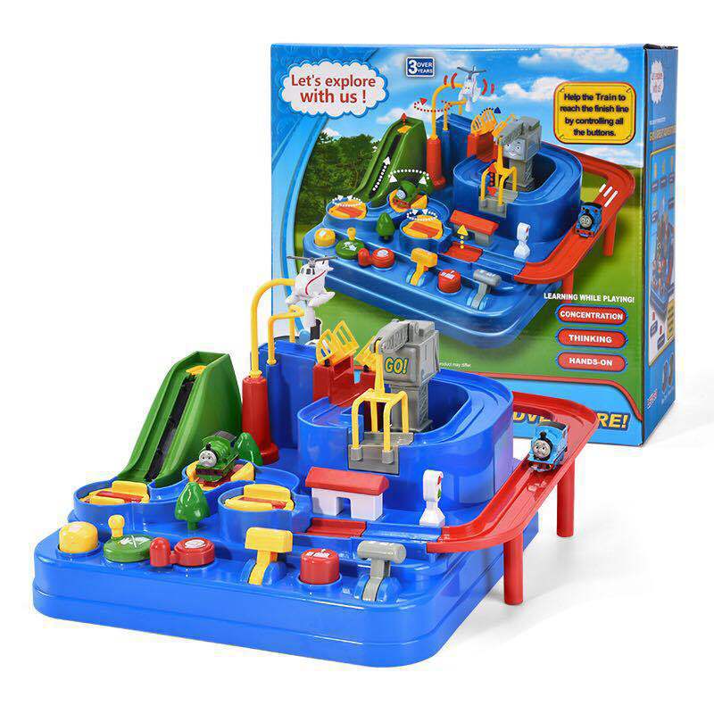 Educational Train Playset, Interactive Car Track, Kids Adventure Toy - available at Sparq Mart